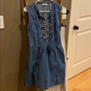 Boho denim dress